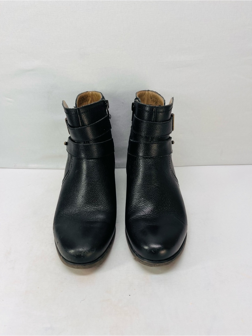Naturalizer Kepler Black‎ Leather Ankle Boots